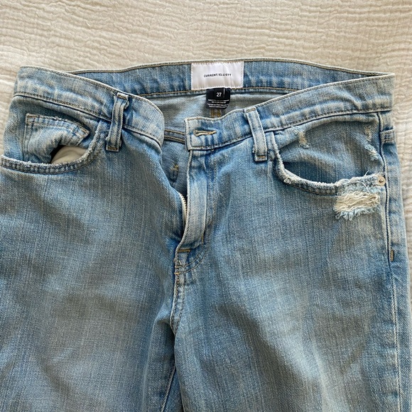 Current Elliott nova fling ripped low rise jeans size 27 - Picture 4 of 6